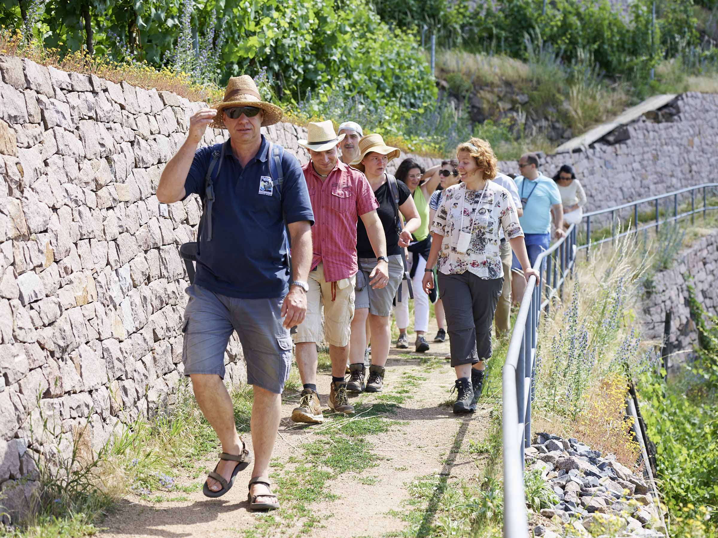 Unterwegs auf dem Eggersweg in Radebeul