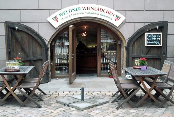 Wettiner Weinlädchen mit Sächsischen Weinen
